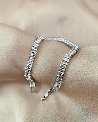 Baguette Crystal Tennis Bracelet