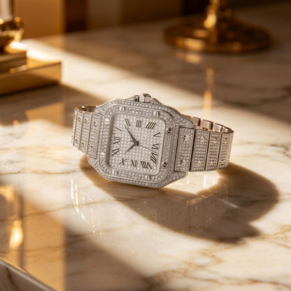 White Diamond Roman Watch