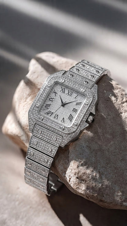 White Diamond Roman Watch