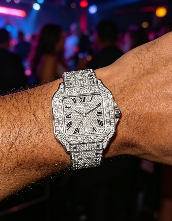 White Diamond Roman Watch