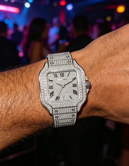 White Diamond Roman Watch