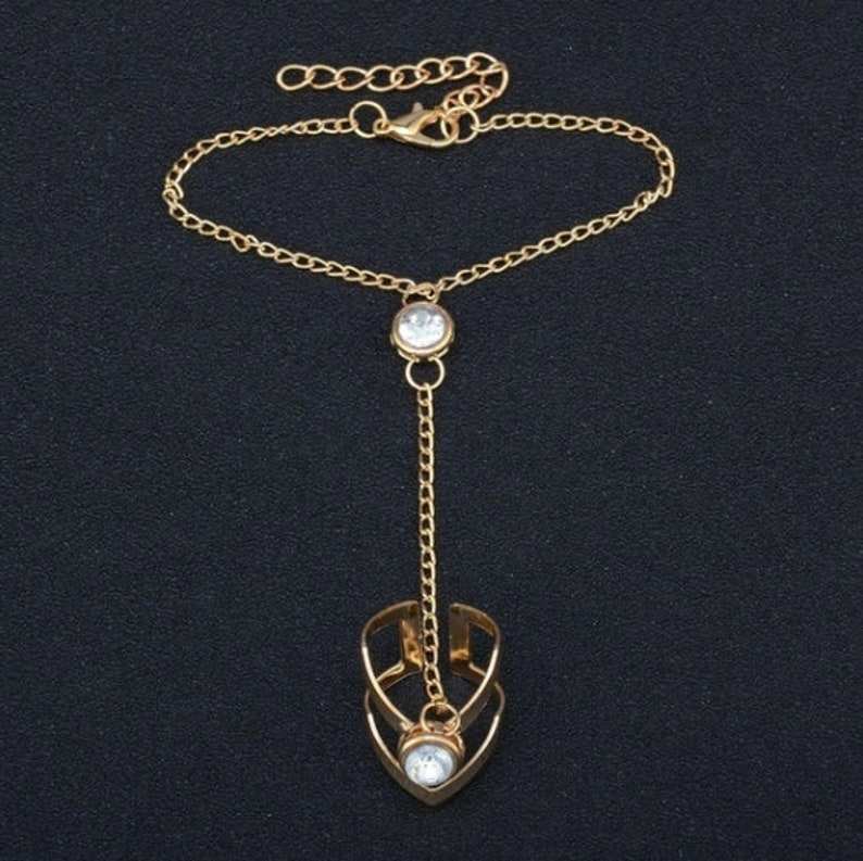 Crystal Linked Chain Hand Harness