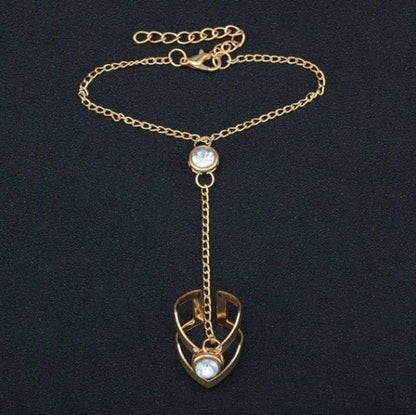 Crystal Linked Chain Hand Harness