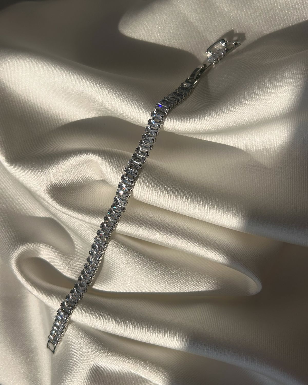 Baguette Crystal Tennis Bracelet